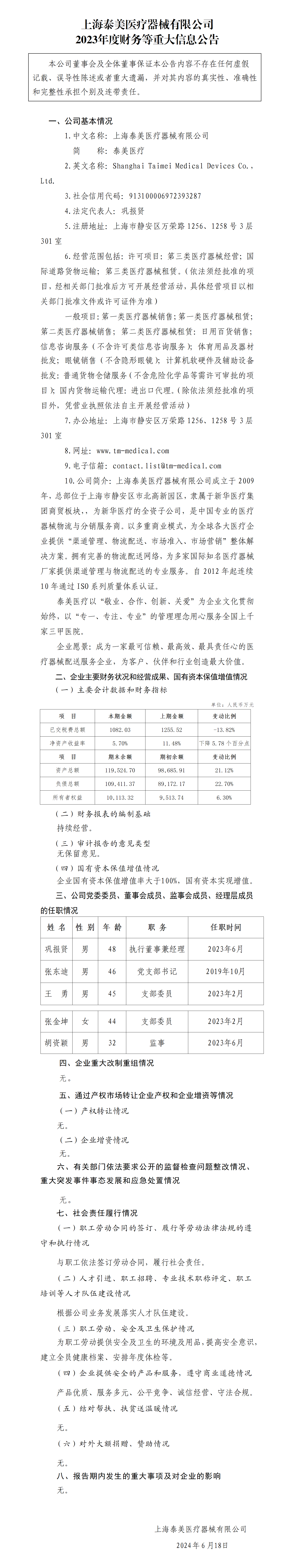 43.上海泰美醫療器械有限公司2023年度財務等重大信息公告_01.png